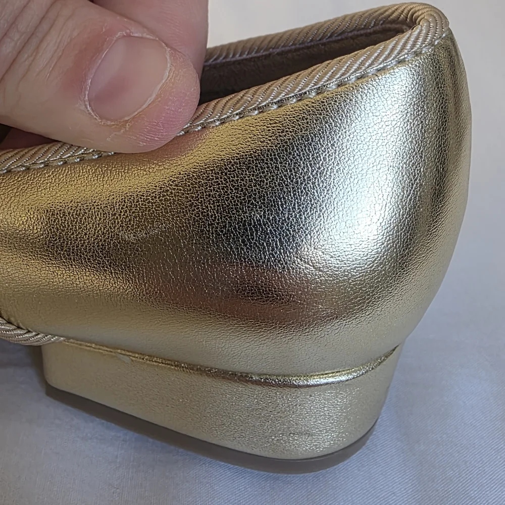 Crewcuts Gold Mary Jane Dress Shoes